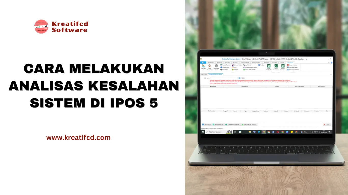 cara melakukan analisa kesalahan sistem DI IPOS 5