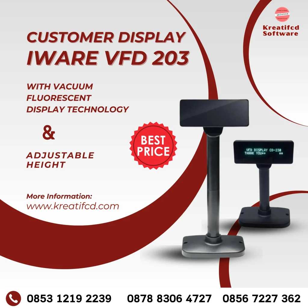 customer display iware vfd 203
