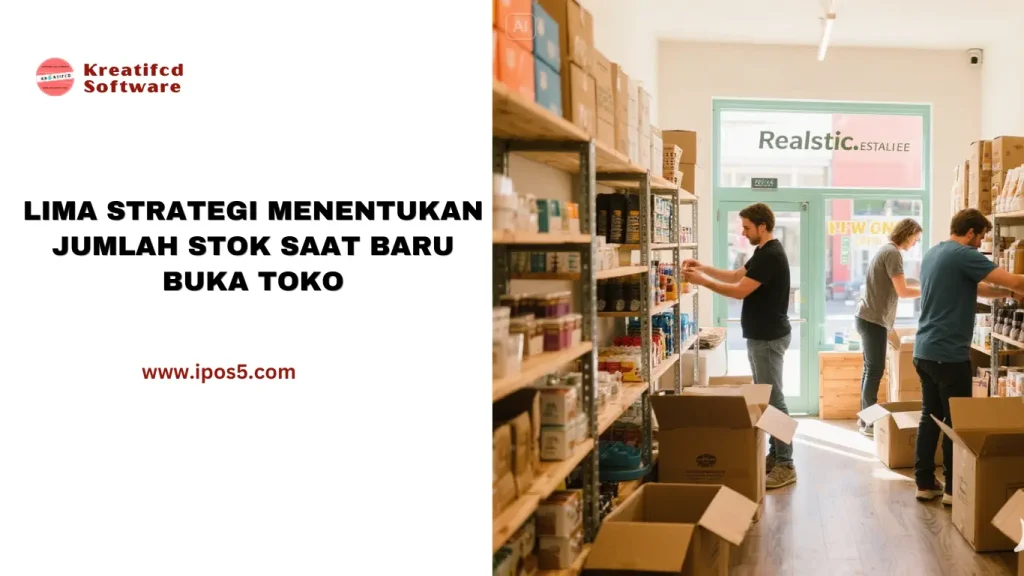 strategi menentukan jumlah stok awal saat baru buka toko